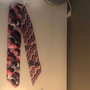 Coach silk scarf/pony/purse tie